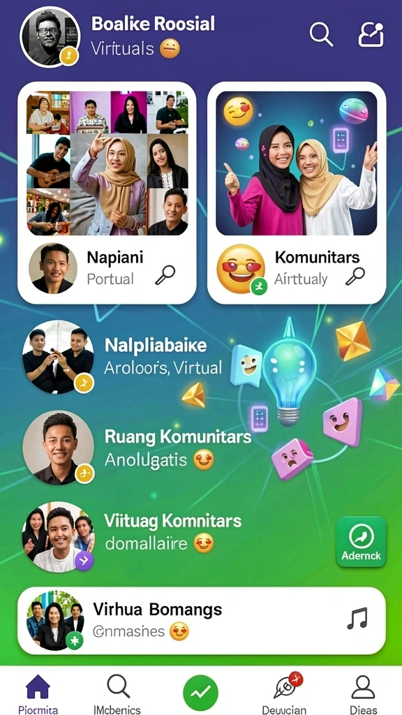 8ii - Tampilan layar utama yang menarik dan informatif.