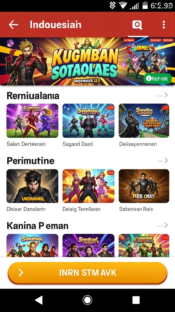k234 - Tampilan awal permainan yang menarik.